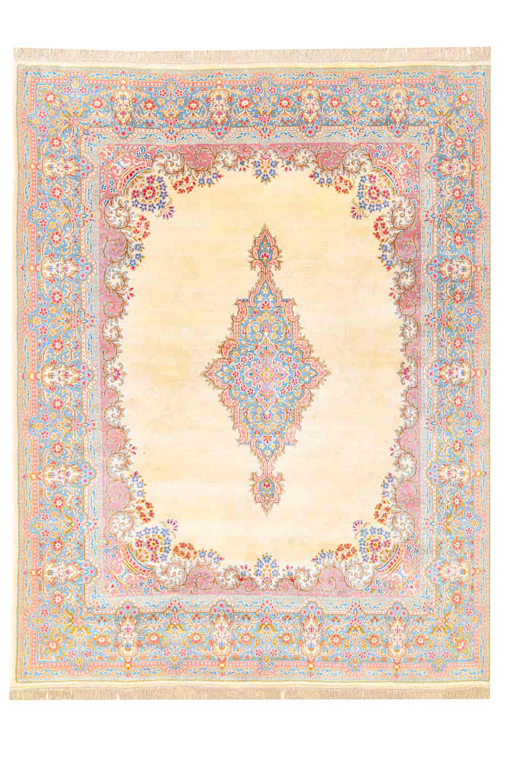 Persian Laver Kerman Aubusson Subtle Beige Antique Persians Carpets